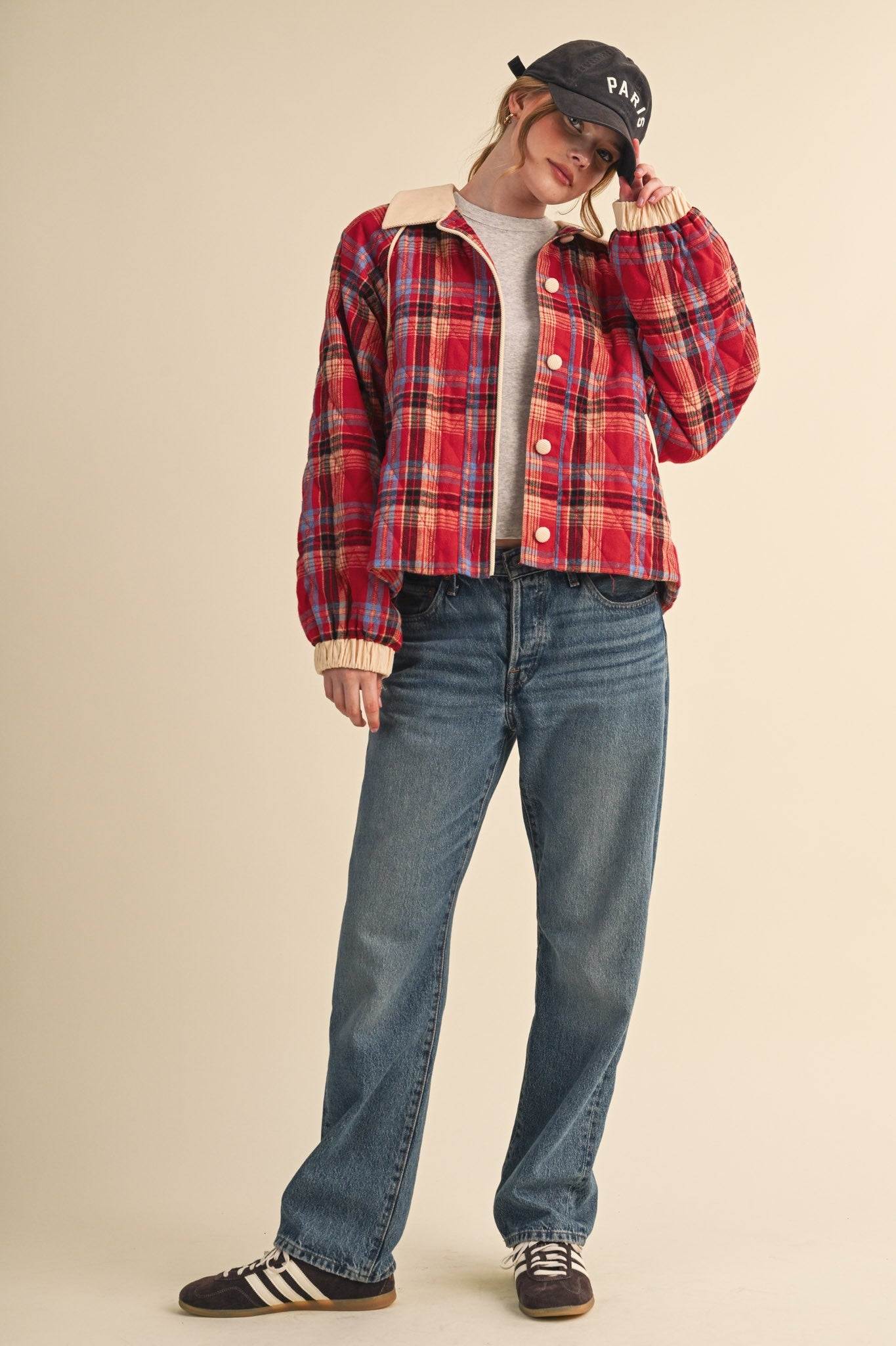 Grace Plaid Quilted Jacket