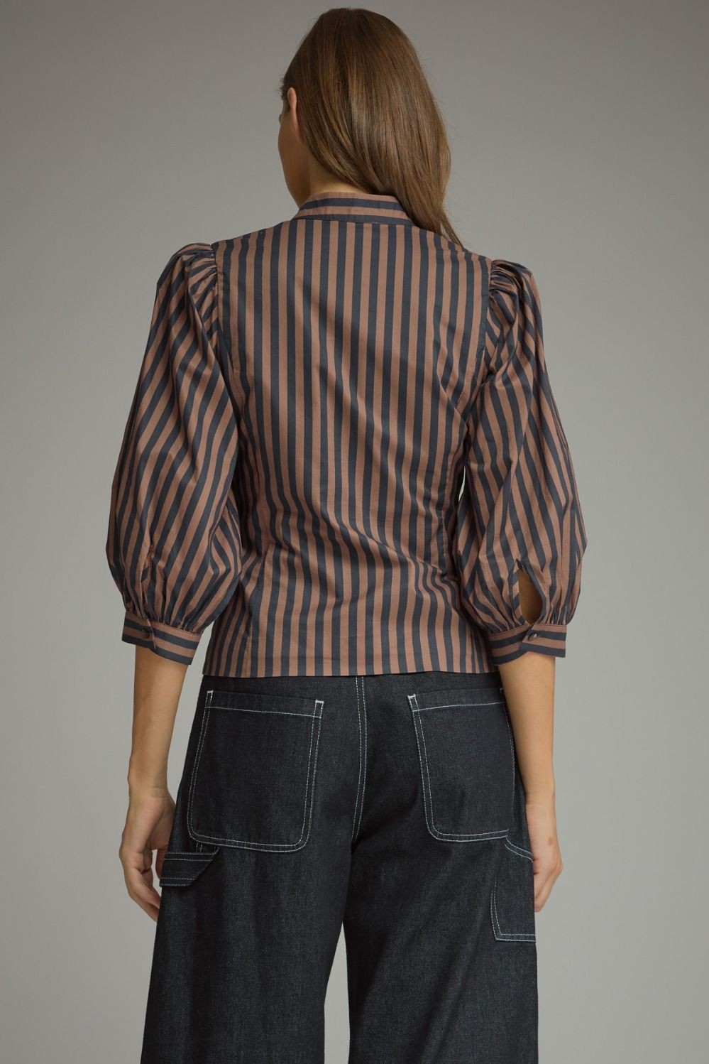Brooke Striped Puff Sleeve Top