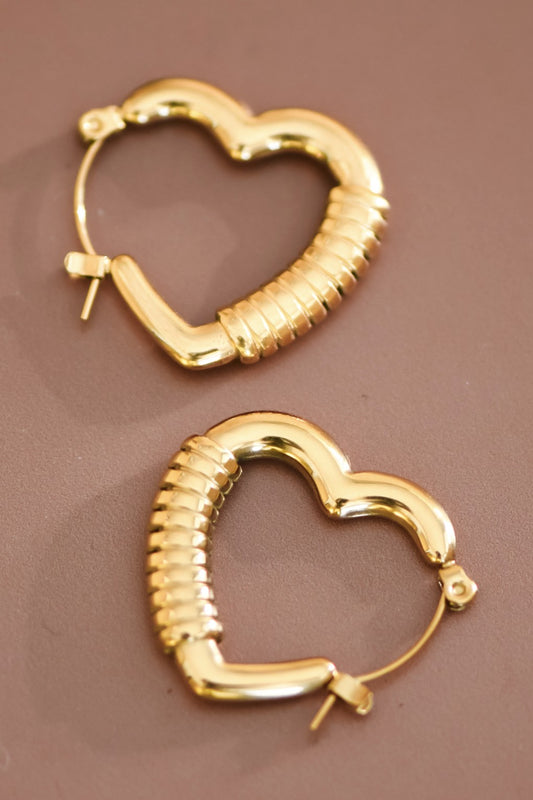HEART DROP EARRINGS