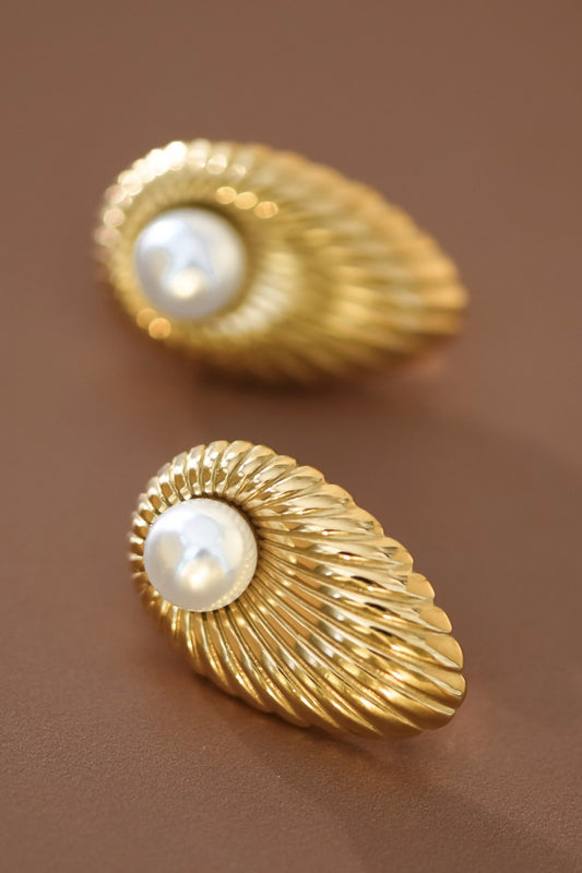 CECILIANA PEARL STUD EARRINGS