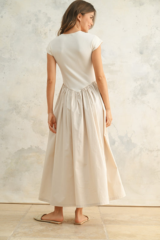 SERENA RIB WOVEN DRESS