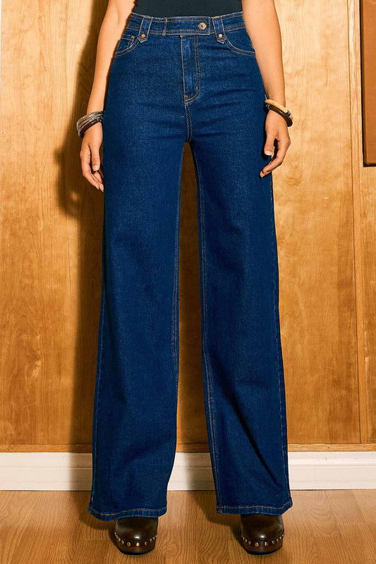 MIAHA WIDE LEG JEAN